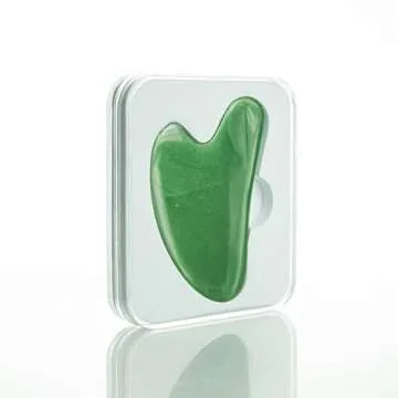 INOTKA Jade Gua Sha Massage Tool for Facial and Body Massage,Green Aventurine, Gua Sha Stones and Lymphatic Drainage Tool