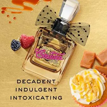 Juicy Couture Viva La Juicy Gold Eau De Parfum, Women's Perfume with Notes of Luscious Berry, Jasmine Sambac & Vanilla Cream - Fruity & Sweet, EDP Spray, 1.0 fl oz