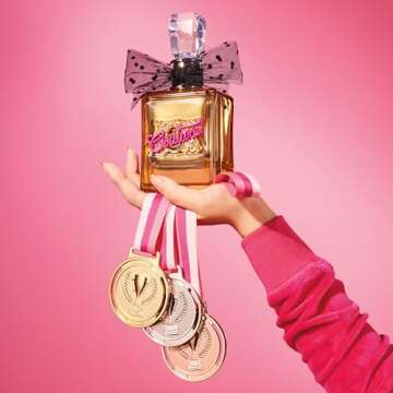 Juicy Couture Viva La Juicy Gold Eau De Parfum, Women's Perfume with Notes of Luscious Berry, Jasmine Sambac & Vanilla Cream - Fruity & Sweet, EDP Spray, 1.0 fl oz
