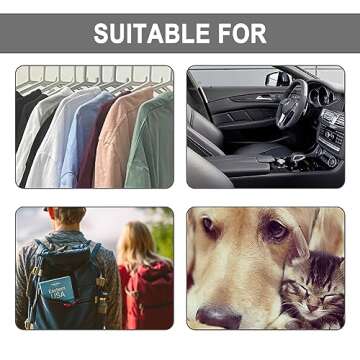 infisu Reusable Lint Roller Ball for Pet Hair, Washable Gel Lint Remover for Clothes, Portable Pet Hair Remover for Travel Household, Pink