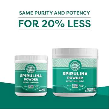 Vimergy Spirulina Powder - Nutrient Dense Green Superfood