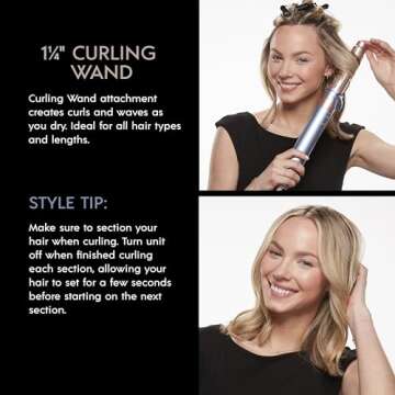 Top DigitalAIRE Multi Hair Styler for Curls and Volume