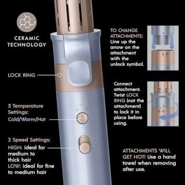 Top DigitalAIRE Multi Hair Styler for Curls and Volume