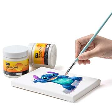 HIMI White Gouache Refill Paints, Non-Toxic Art Supplies