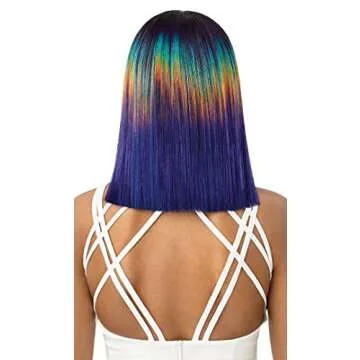 Outre Wigpop Full Wig Heat Resistant Fiber Cosmic Rainbow