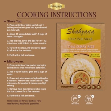 Shahzada Thai Curry Rice Meal Kit - Gluten-Free & Quick