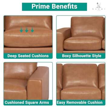 Freya Genuine Leather Sofa - Luxurious Comfort & Elegant Design