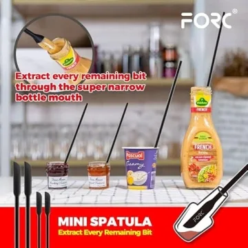 Silicone Spatula Set – 8 Pack, Dishwasher Safe & Heat Resistant