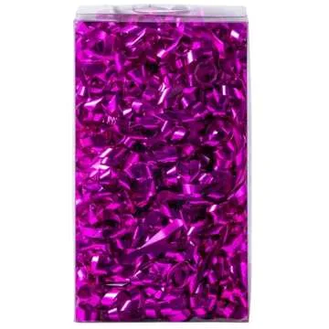 WRAPAHOLIC 12-Count Metallic Hot Pink Self-Adhesive Curly Bows Gift Wrap Accessory - Perfect for Birthday, Holiday, Party Favors Decorations