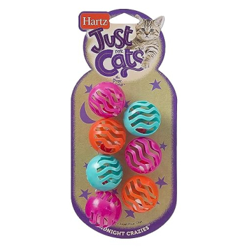 Hartz Midnight Crazies Cat Toy Balls for Playful Cats