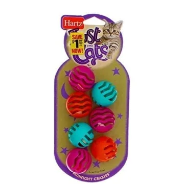 Hartz Midnight Crazies Cat Toy Balls for Playful Cats