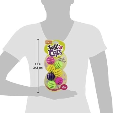 Hartz Midnight Crazies Cat Toy Balls for Playful Cats