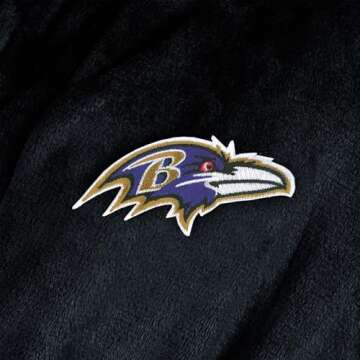 Northwest NFL Baltimore Ravens Unisex-Adult Silk Touch Bath Robe, Large/X-Large, Team Colors