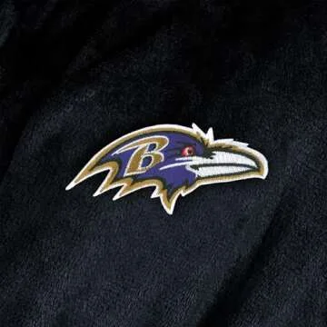 Baltimore Ravens Silk Touch Bath Robe for Unisex Fans
