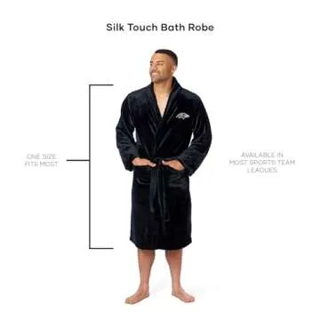 Baltimore Ravens Silk Touch Bath Robe for Unisex Fans