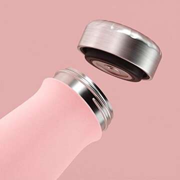 S'well Stainless Steel Traveler - 20 Fl Oz - Pink Topaz - Triple-Layered Vacuum-Insulated Travel Mug Keeps Coffee, Tea and Drinks Cold for 36 Hours and Hot for 15- BPA-Free Water Bottle