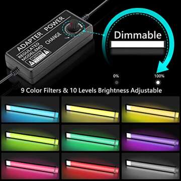 LED Video Lighting Kit with Wand Stick for Photography Studio