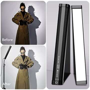 LED Video Lighting Kit with Wand Stick for Photography Studio