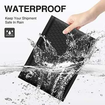 UCGOU Bubble Mailers 6x10 Inch Black 25 Pack Poly Padded Envelopes Small Business Mailing Packages Opaque Self Seal Adhesive Waterproof Boutique Shipping Bags for Jewelry Makeup Supplies #0