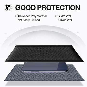 UCGOU Bubble Mailers 6x10 Inch Black 25 Pack Poly Padded Envelopes Small Business Mailing Packages Opaque Self Seal Adhesive Waterproof Boutique Shipping Bags for Jewelry Makeup Supplies #0