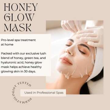 TO DO LIST Honey Glow Sheet Mask | Professional Spa-Grade Korean Sheet Masks | Premium Face Mask Ski...