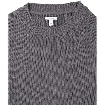 Daily Ritual Women's 100% Cotton Relaxed-Fit Chunky Long-Sleeve Crew Pullover Sweater