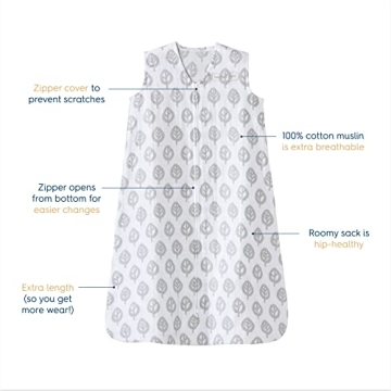 HALO Sleepsack 100% Cotton Muslin Wearable Blanket