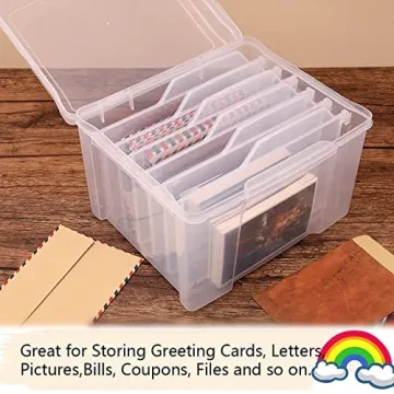 KILONEFE Greeting Card Storage & Organizer Box