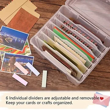 KILONEFE Greeting Card Storage & Organizer Box