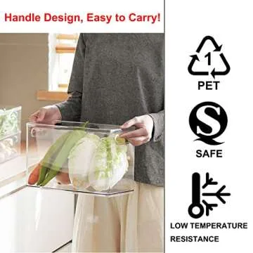 Taiuloo Stackable Refrigerator Organizer with Drawers