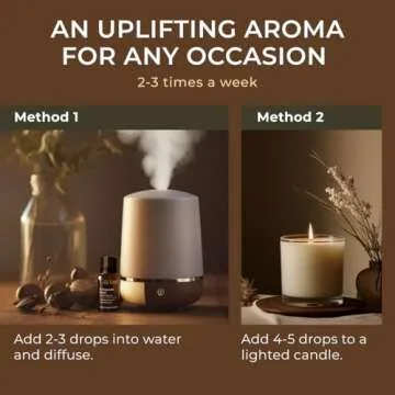 Gya Labs Cinnamon Essential Oil for Diffuser - 0.34 Fl Oz - 100% Pure Natural Cinnamon Bark Essential Oil for Skin, Hair, Lips Body & Candle Making - Spicy Sweet Scent