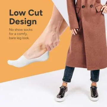 Eedor Women's No Show Socks, Comfy and Breathable Non-Slip, Low Cut Invisible Liner Socks for Casual...