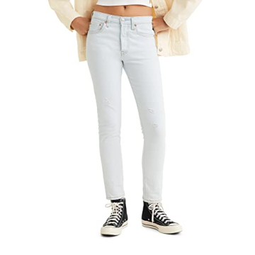 Levi's 501 Skinny Jeans Light Indigo Destructed - Women's Fit
