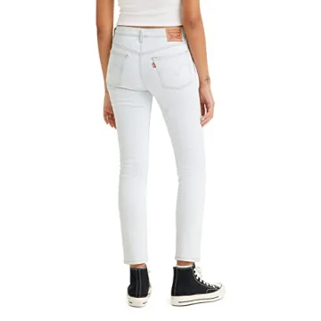 Levi's 501 Skinny Jeans Light Indigo Destructed Women