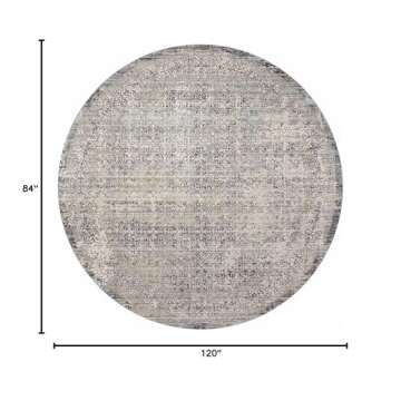 Loloi Amber Lewis Alie Collection ALE-04 Sky/Stone 7'-10'' x 10', .13'' Pile Height, Area Rug