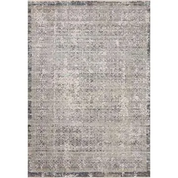 Loloi Amber Lewis Alie Collection ALE-04 Sky/Stone 7'-10'' x 10', .13'' Pile Height, Area Rug