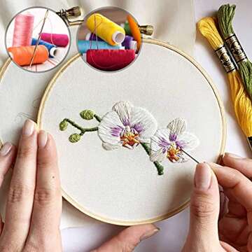 25/50 PCS Premium Large Eye Large gage Needles for Hand Sewing with 2 Needle Threaders, Assorted Sizes, Embroidery Needles for Hand Sewing, Big Eye Needle