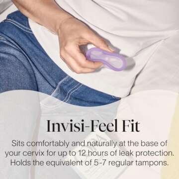 Cora Menstrual Disc | Reusable Period Disc | Wear Up to 12-Hours | Sustainable Alternative to Tampon...