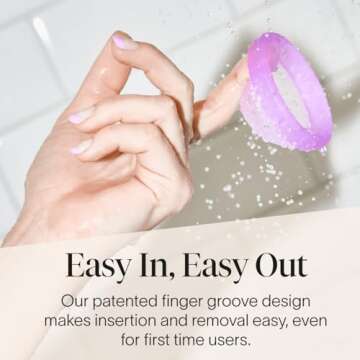 Cora Menstrual Disc | Reusable Period Disc | Wear Up to 12-Hours | Sustainable Alternative to Tampons/Pads | for Light/Heavy Flows | Leak Proof | Medical Grade Silicone | Eco-Friendly Feminine Hygiene