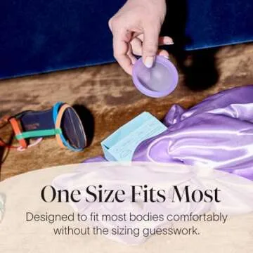 Cora Menstrual Disc | Reusable Period Disc | Wear Up to 12-Hours | Sustainable Alternative to Tampons/Pads | for Light/Heavy Flows | Leak Proof | Medical Grade Silicone | Eco-Friendly Feminine Hygiene