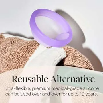 Cora Menstrual Disc | Reusable Period Disc | Wear Up to 12-Hours | Sustainable Alternative to Tampons/Pads | for Light/Heavy Flows | Leak Proof | Medical Grade Silicone | Eco-Friendly Feminine Hygiene