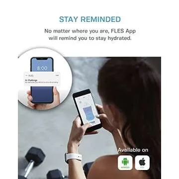 FLES 64 oz Water Bottle with Straw (Black). Time Marker Stickers to Track Times To Drink. 2 Liter BPA Free Bottle and Phone Holder Sleeve with Strap.