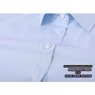 DIYUS Women's Button Down Slim-Fit Cotton Shirt - Stylish & Comfortable