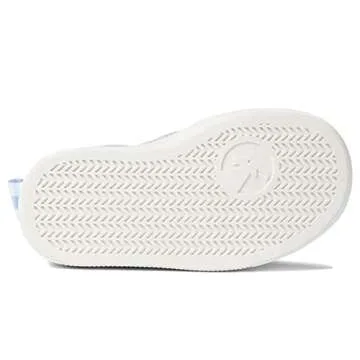 BILLY Footwear Classic Lace High Kids Shoes – Jersey Upper – Removable Insole – Elasticated Side Strip Blue Gingham 7 Big Kid M