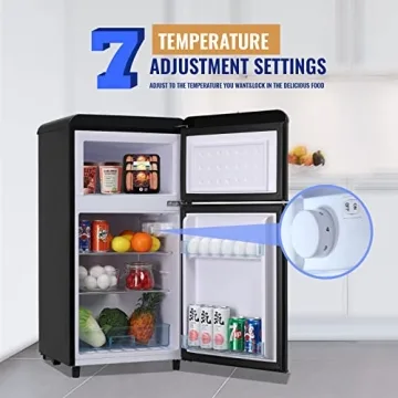 WANAI Mini Fridge with Freezer - Compact & Energy Saving