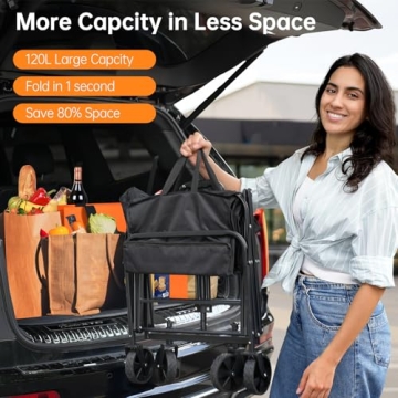 InBrave Heavy Duty Collapsible Wagon Cart for All Uses