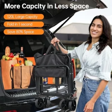 InBrave Heavy Duty Collapsible Wagon Cart for All Uses