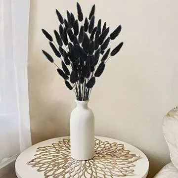 Uieke 17’’ Natural Bunny Tails Dried Flowers - 50 Pcs