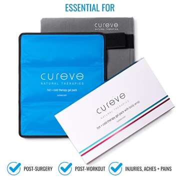 Large Hot and Cold Therapy Gel Ice Pack for Injuries