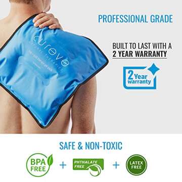 Large Hot and Cold Therapy Gel Ice Pack for Injuries